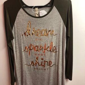 Dream Big, Sparkle More, Shine Bright long sleeve